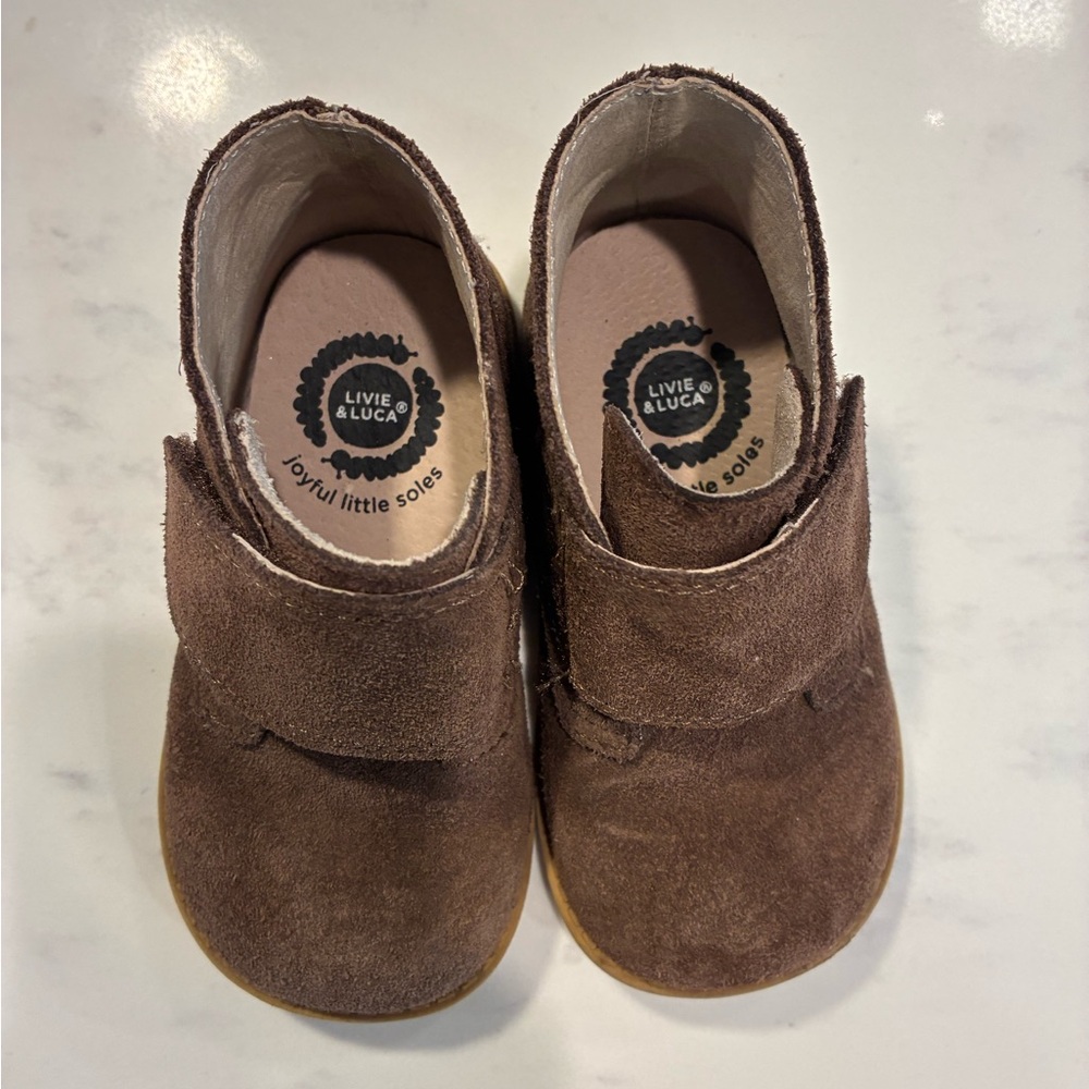 Brown Suede Livie & Luca Toddler 7 boots - Picture 2 of 8